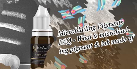 Inorganic pigments microblading