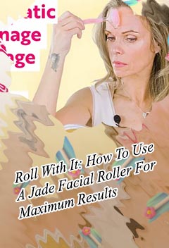 Lymphatic drainage face with jade roller
