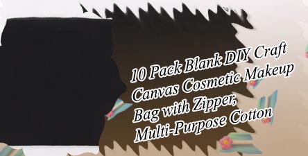 Plain canvas makeup bag