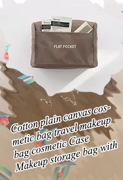 Plain makeup bag